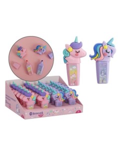 EXP 24 MARCADORES FLUORESCENTES UNICORNIOS