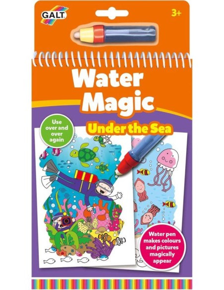 LIBRO DE COLOREAR REUTILIZABLE WATER MAGIC UNDER THE SEA