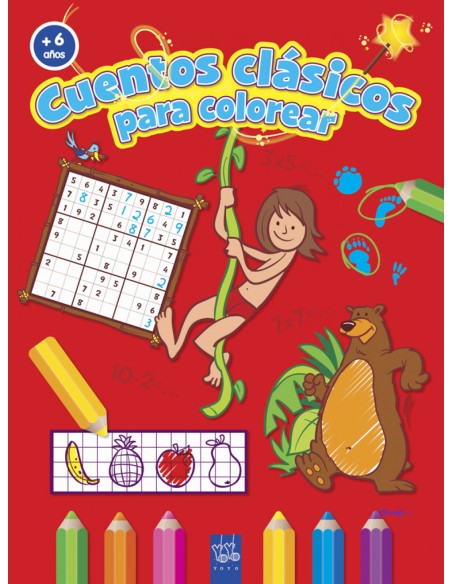 Cuentos clasicos colorear 6 anos