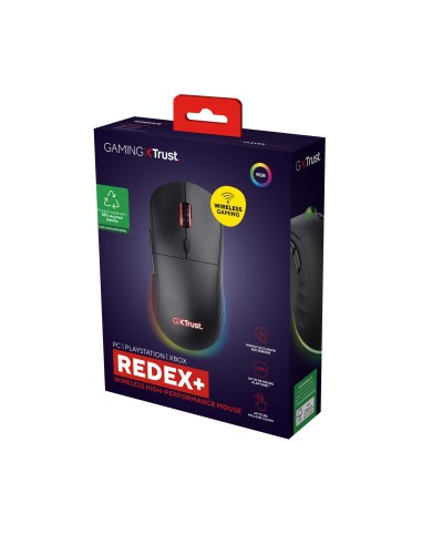GXT 927 Redex+ ratón mano derecha RF Wireless + USB Type-A Laser 25600 DPI