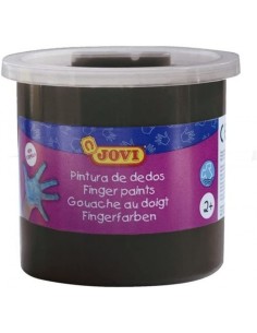 ESTUCHE 5 BOTES PINTURA DEDOS JOVI 125ML NEGRO