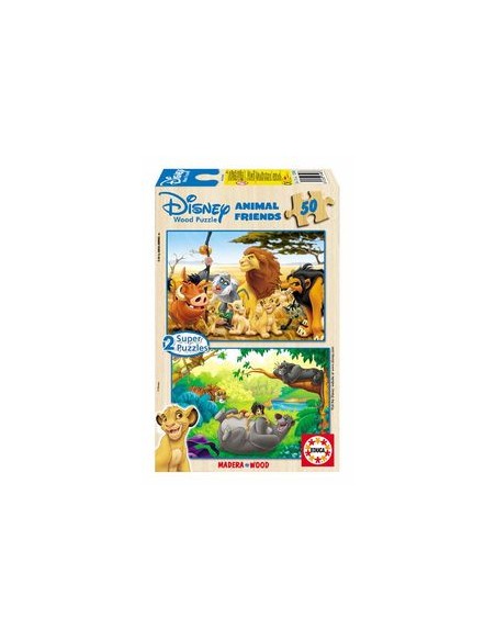 Animals friends 2 puzzles madera 50 piezas