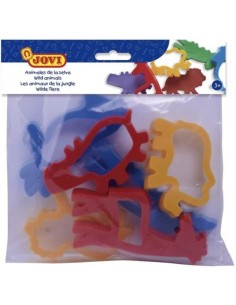 BOLSA 6 MOLDES ANIMALES DE JUNGLA