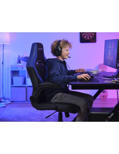 GXT 703B RIYE Silla para videojuegos universal Negro, Azul