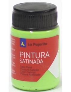 C 6 bote pintura satinada la pajarita verde loro base latex