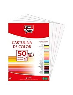 PAQ 50 CARTULINAS FIXO A4 180G BLANCO