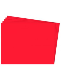 PAQ 25 CARTULINA FIXO 50X65 180G ROJO