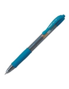 C 12 BOLIGRAFO PILOT G 2 AZUL PASTEL PUNTA 07MM