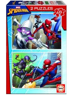 SPIDER MAN PUZZLE 2X48 PIEZAS