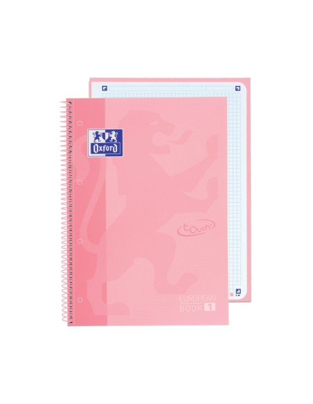 Paq 5 cuaderno espiral a4 80h 90g cuad5x5 rosa flamingo ebook1 touch Paq 5 cuaderno espiral a4 80h 90g cuad5x5 rosa flamingo ebook1 touch