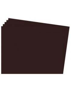 PAQ 25 CARTULINA FIXO 50X65 180G MARRON CHOCOLATE