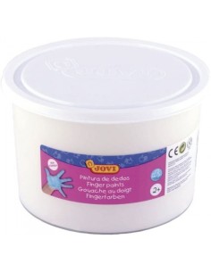 Bote pintura de dedos 500ml blanco