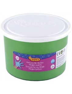 Bote pintura de dedos 500ml verde