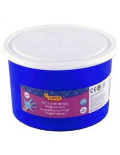 Bote pintura de dedos 500ml azul