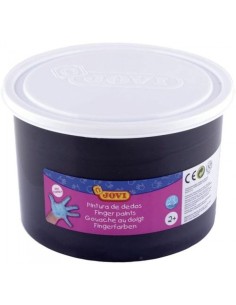 Bote pintura de dedos 500ml negro