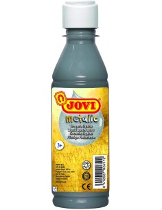 Bote tempera liquida jovi 250ml metalic plata