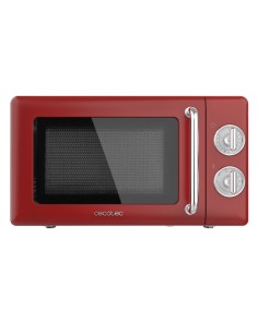 01710 microondas Encimera Microondas con grill 20 L 700 W Rojo, Acero inoxidable