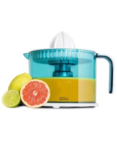 ZitrusEasy Basic Exprimidor eléctrico con brazo 40 W Transparente, Turquesa, Blanco