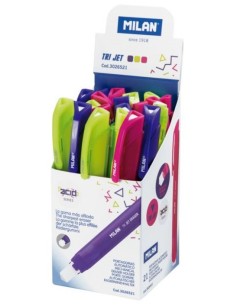 Exp 21 portagomas automaticos tri jet eraser serie acid