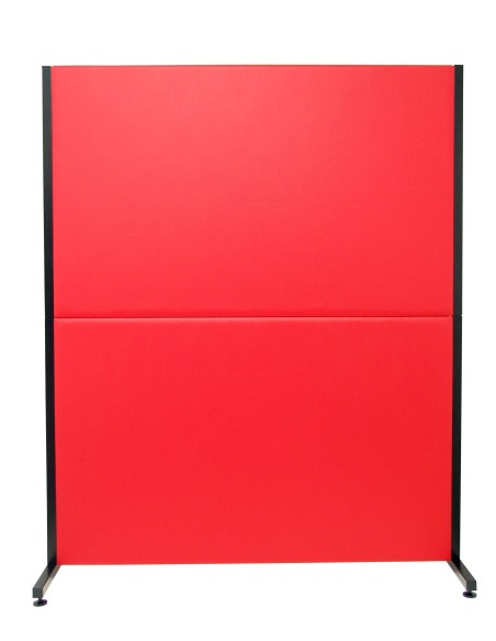 Biombo Valdeganga similpiel rojo