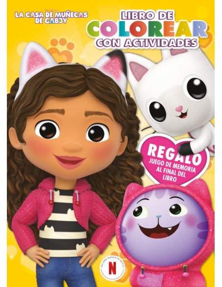 La casa de munecas de Gabby Actividades El libro de colorear