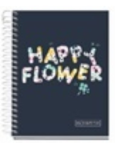 NOTEBOOK4 A6 120 HORIZONTAL 70G HAPPY FLOWER