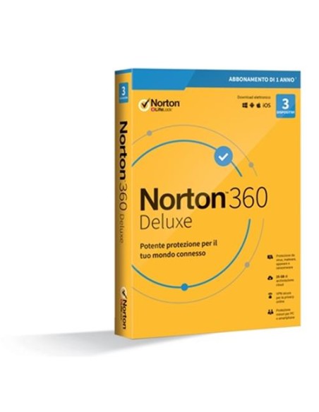 Norton 360 Deluxe 2020 Antivirus security Completo 3 licencia(s) 1 año(s)