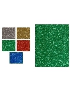 GOMA EVA FIXO 22x30 PURPURINA VERDE P/5