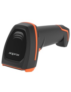 APPLS24 lector de código de barras Lector de códigos de barras portátil 1D/2D Negro, Naranja