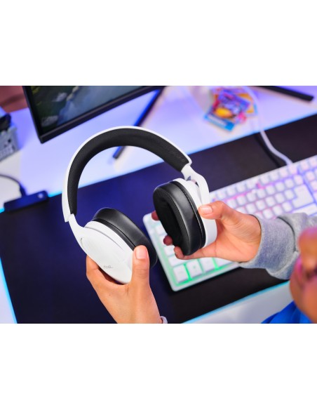 GXT 489W FAYZO Auriculares Alámbrico Diadema Juego Negro, Blanco