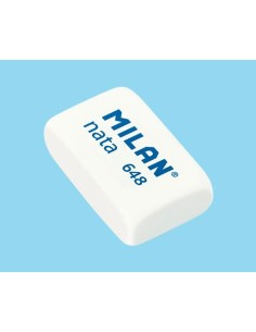 MILAN GOMA 648 NATA 3,1X1,9X0,9 CM BLANCO -CAJA 48U-