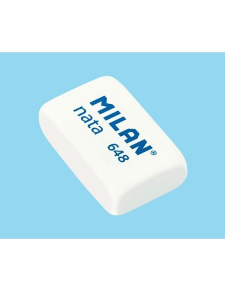 MILAN GOMA 648 NATA 3,1X1,9X0,9 CM BLANCO -CAJA 48U-