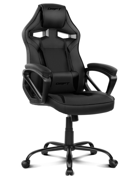 DR50 Silla para videojuegos de PC Asiento acolchado tapizado Negro