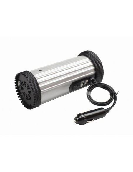 EG-PWC150-01 adaptador e inversor de corriente Auto 150 W Negro, Gris