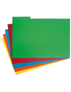 GRAFOPLÁS SUBCARPETA CON PESTAÑA LATERAL FOLIO CARTULINA AMARILLO -50U-