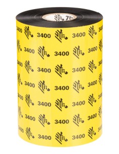 3400 High Performance Wax-Resin cinta térmica 450 m Negro