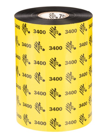 3400 High Performance Wax-Resin cinta térmica 450 m Negro