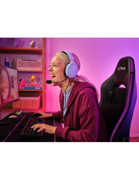 GXT 489P FAYZO Auriculares Alámbrico Diadema Juego Negro, Púrpura