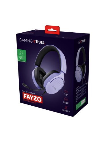 GXT 489P FAYZO Auriculares Alámbrico Diadema Juego Negro, Púrpura