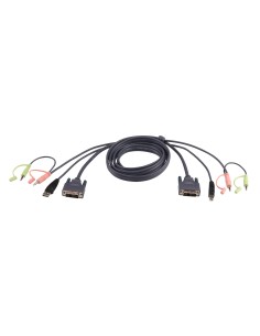 Cable KVM DVI-D USB single link de 1,8 m