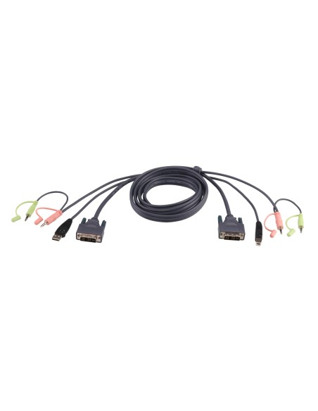 Cable KVM DVI-D USB single link de 1,8 m