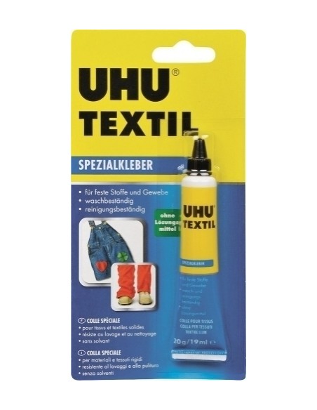 PEGAMENTO UHU TEXTIL 20g - Pack de 10 unidades