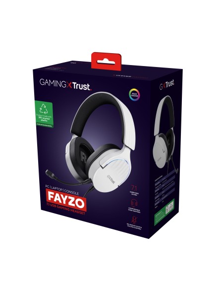 GXT 490 FAYZO Auriculares Alámbrico Diadema Motocicleta USB tipo A Negro, Blanco
