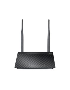 RT-N12E C1 N300 router inalámbrico Ethernet rápido Banda única (2,4 GHz) Negro, Metálico