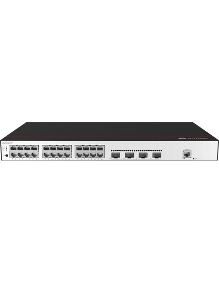 CloudEngine S5735-L24T4S-A-V2 Gestionado L3 Gigabit Ethernet (10/100/1000) 1U Negro, Plata