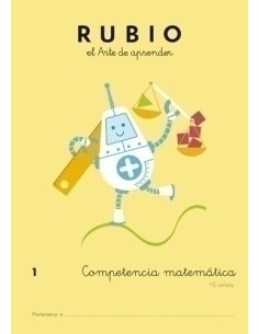 CUADERNO RUBIO A4 COMP.MATEMATICAS 1 - Pack de 5 unidades