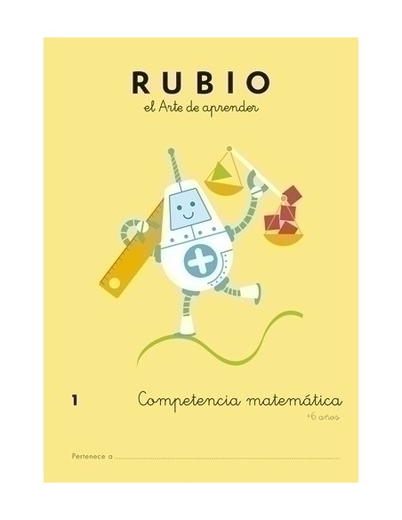 CUADERNO RUBIO A4 COMP.MATEMATICAS 1 - Pack de 5 unidades