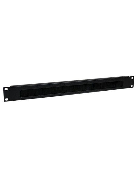 Panel Pasacables con Cepillo para Armario Rack de Servidores 1U - Organizador de Cableado de Peine