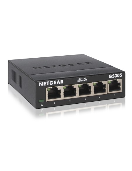 GS305 No administrado L2 Gigabit Ethernet (10/100/1000) Negro