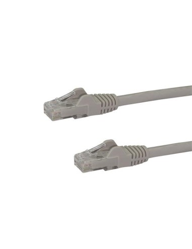 Cable de Red Gigabit Ethernet 15m UTP Patch Cat6 Cat 6 RJ45 Snagless Sin Enganches - Gris